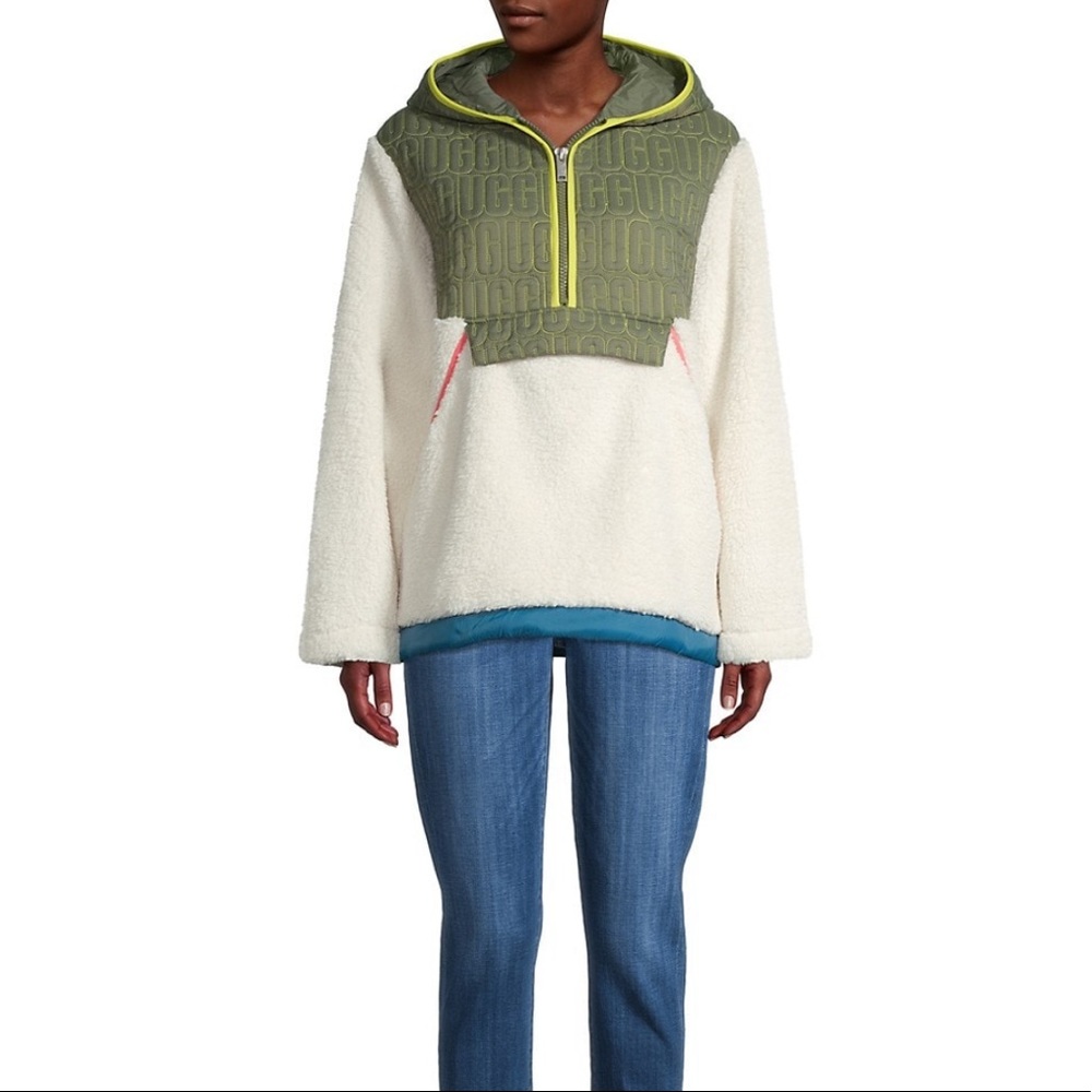 NWT Ugg Iggy sherpa half zip pullover